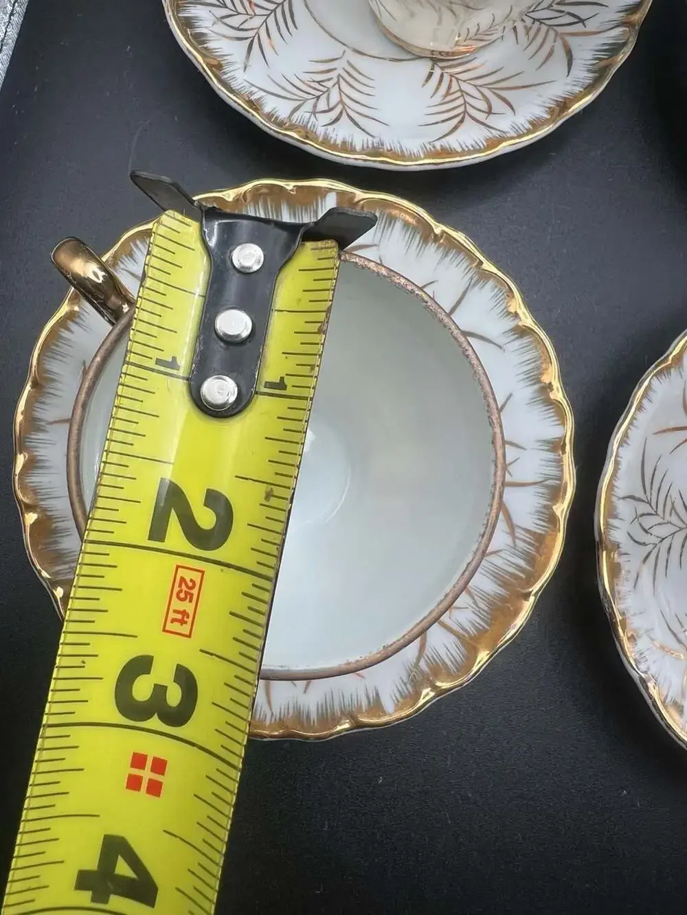 Vintage An Tseapain Tir Made in Japan Gold Leaf Teacup & Saucer Set